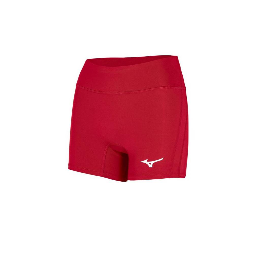 Womens Mizuno Elevated 4" Inseam Volleyball Shorts Red Philippines (IOFVSM984)